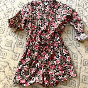 Outerknown flowered jumpsuit